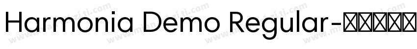 Harmonia Demo Regular字体转换
